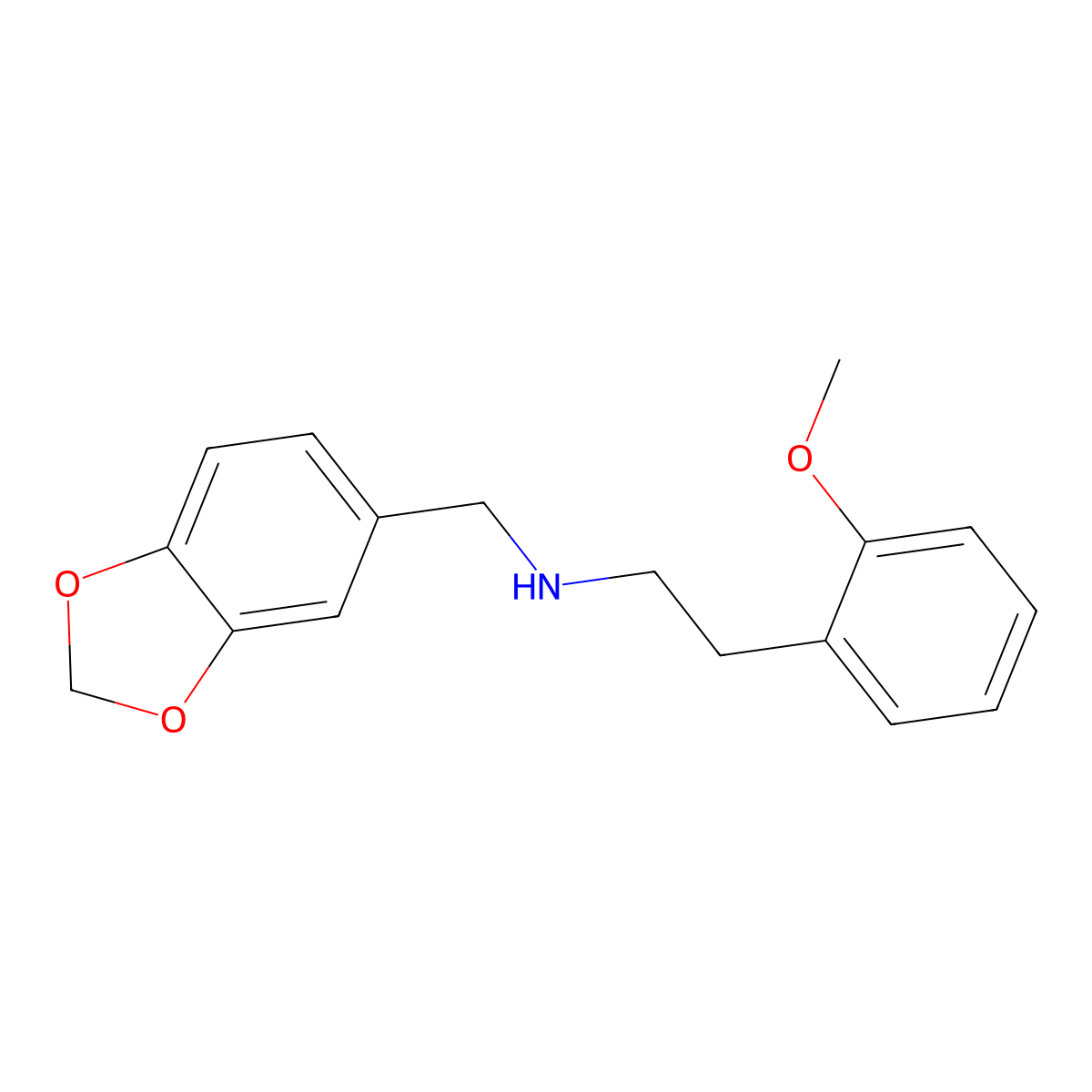 N-(1,3-benzodioxol-5-ylmethyl)-2-(2-methoxyphenyl)ethanamine molecular structure, CAS 352436-16-9