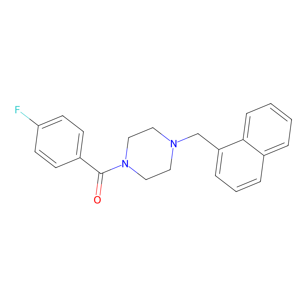 (4-Fluorophenyl)-[4-(naphthalen-1-ylmethyl)piperazin-1-yl]methanone molecular structure, CAS 352436-49-8