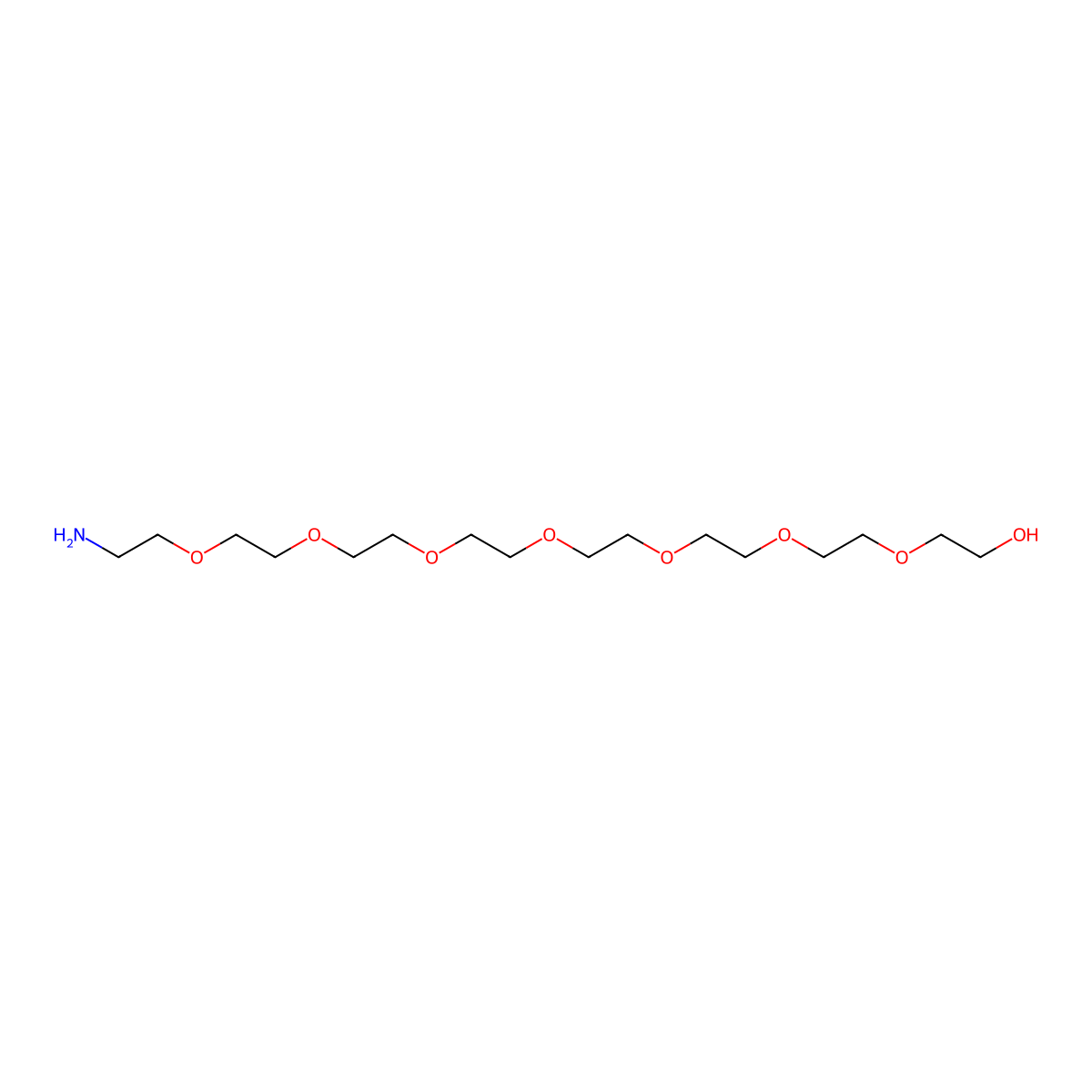Amino-PEG8-alcohol molecular structure, CAS 352439-37-3