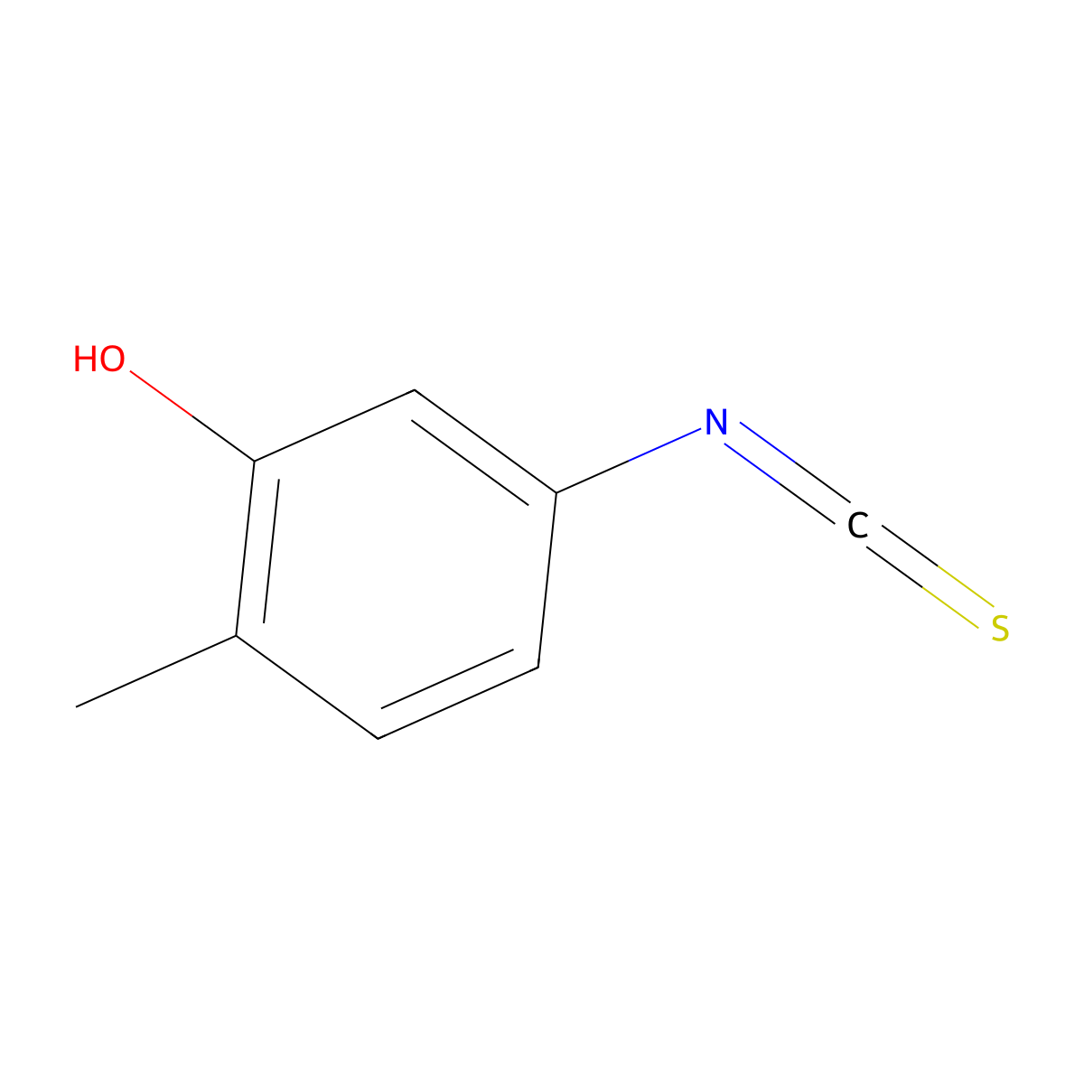 Phenol, 5-isothiocyanato-2-methyl-(9CI) molecular structure, CAS 352439-89-5