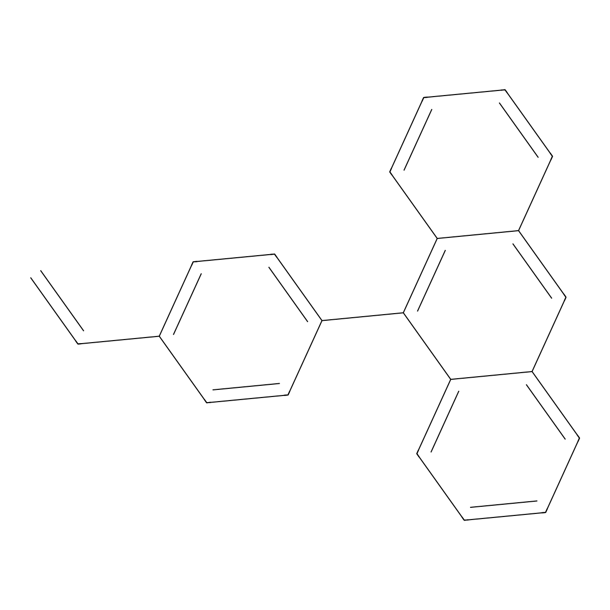 9-(4-Ethenylphenyl)anthracene molecular structure, CAS 35244-03-2