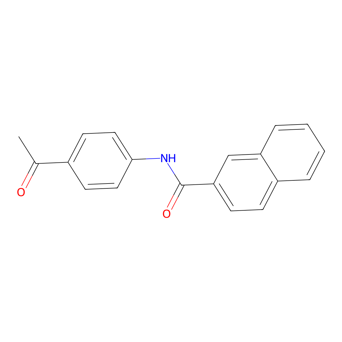 N-(4-acetylphenyl)naphthalene-2-carboxamide molecular structure, CAS 352441-78-2