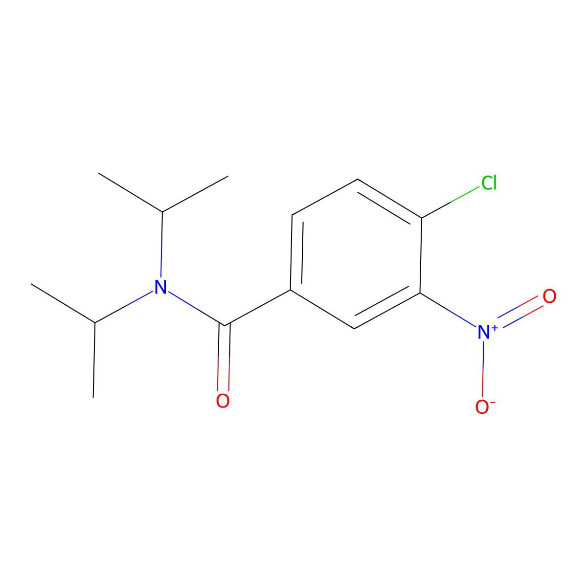 4-Chloro-N,N-diisopropyl-3-nitrobenzamide molecular structure, CAS 352443-08-4