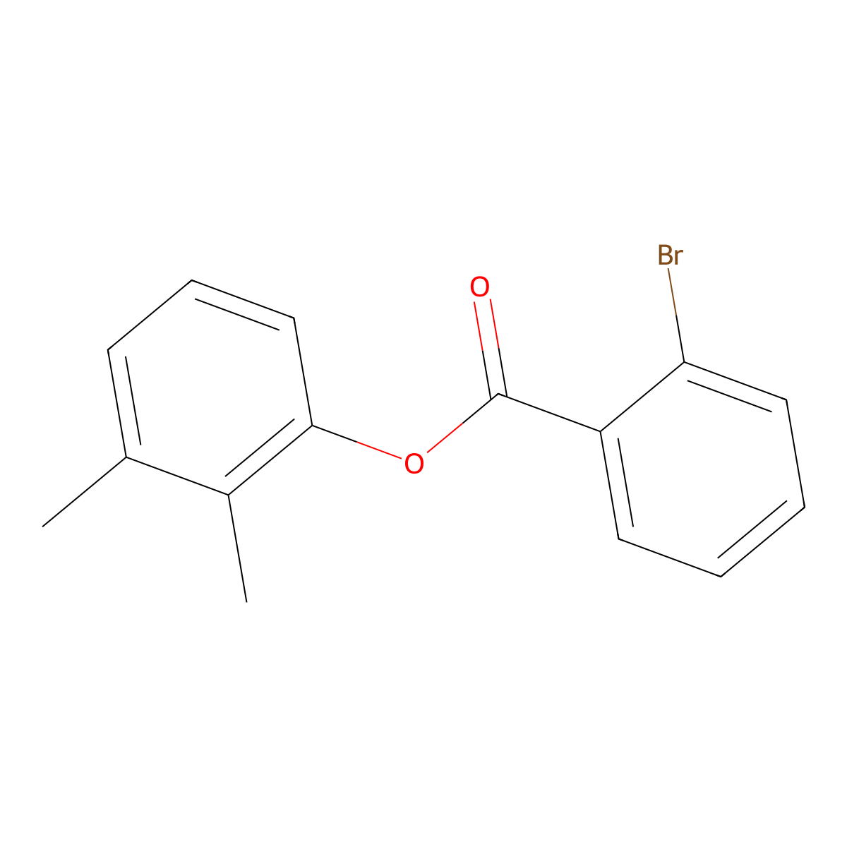 2,3-Dimethylphenyl 2-bromobenzoate molecular structure, CAS 352443-11-9