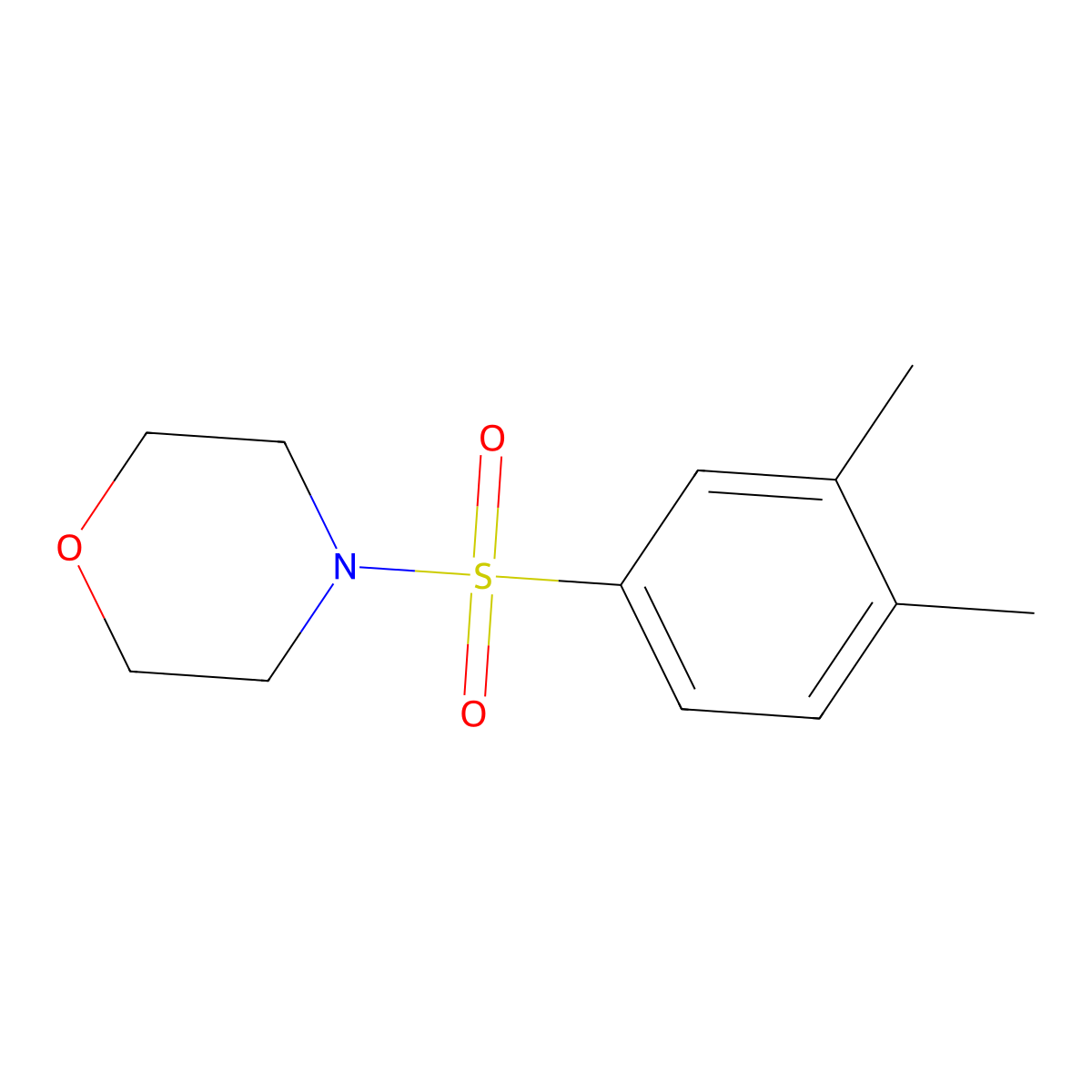 4-[(3,4-Dimethylphenyl)sulfonyl]morpholine molecular structure, CAS 352444-45-2