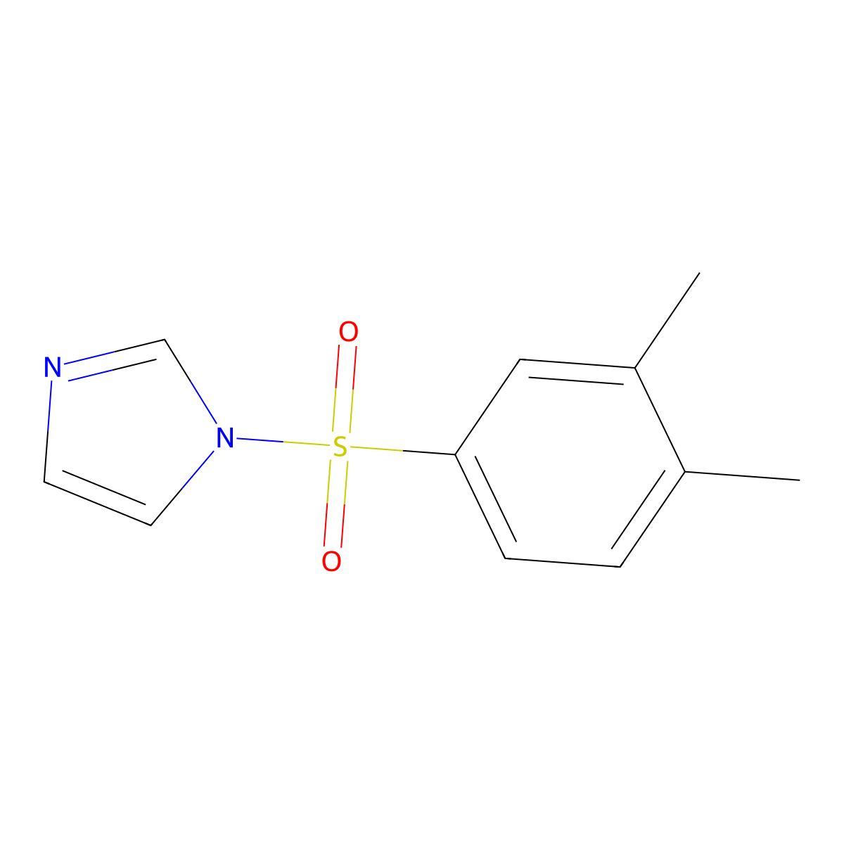 1-[(3,4-dimethylphenyl)sulfonyl]-1H-imidazole molecular structure, CAS 352444-48-5