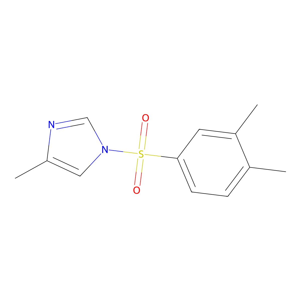1-[(3,4-dimethylphenyl)sulfonyl]-4-methyl-1H-imidazole molecular structure, CAS 352444-49-6