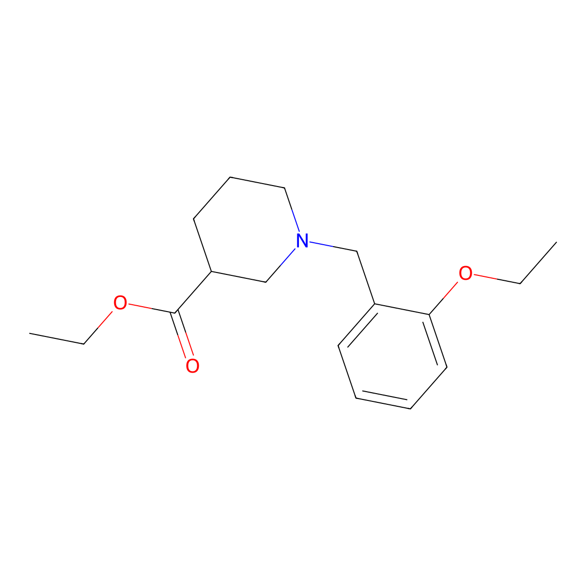 Ethyl 1-(2-ethoxybenzyl)piperidine-3-carboxylate molecular structure, CAS 352445-89-7