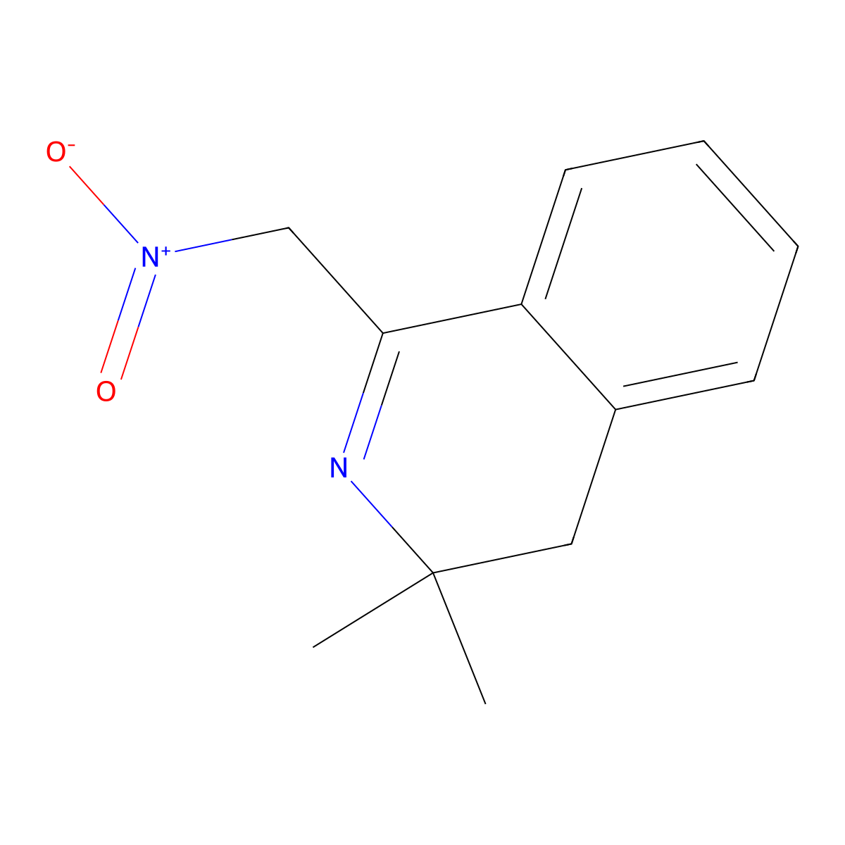 3,3-dimethyl-1-(nitromethyl)-4H-isoquinoline molecular structure, CAS 352448-55-6