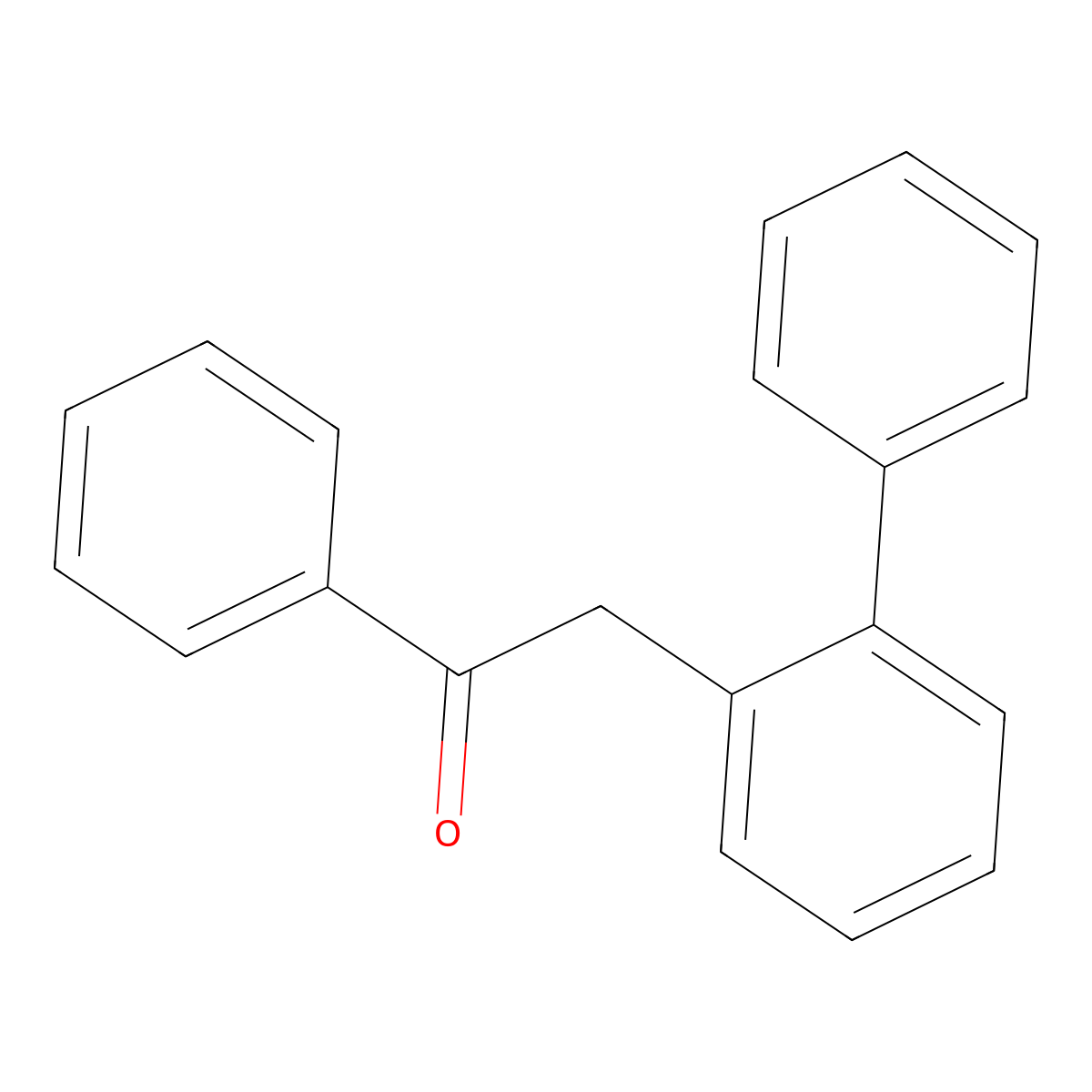 2-([1,1'-Biphenyl]-2-yl)-1-phenylethanone molecular structure, CAS 352454-61-6