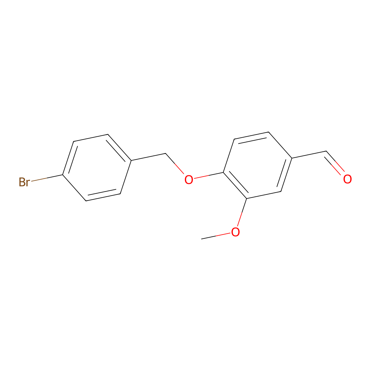 4-[(4-Bromobenzyl)oxy]-3-methoxybenzaldehyde molecular structure, CAS 352455-48-2