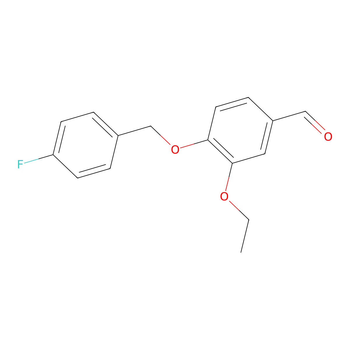 3-Ethoxy-4-[(4-fluorobenzyl)oxy]benzaldehyde molecular structure, CAS 352455-50-6
