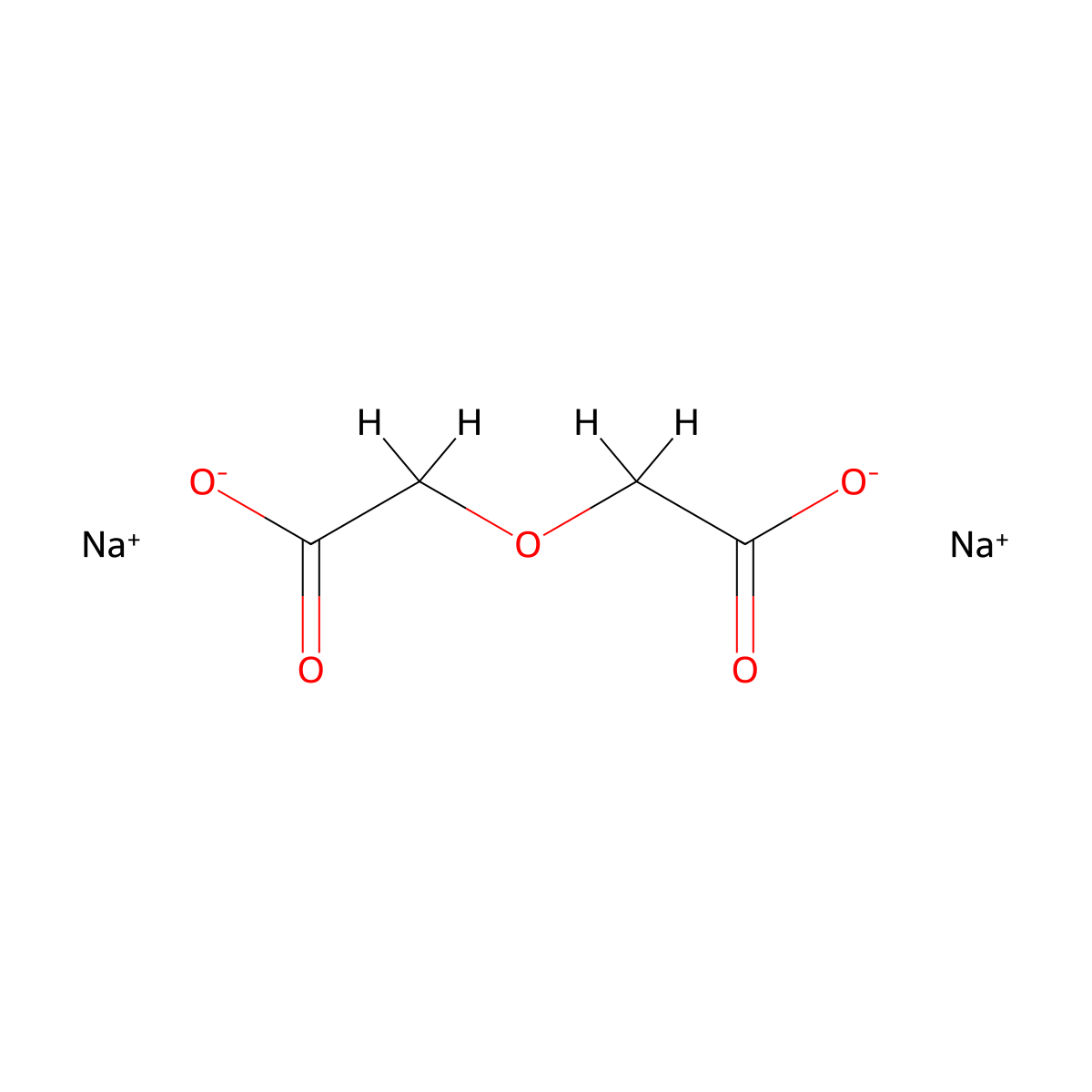 Acetic acid, 2,2'-oxybis-, sodium salt (1:2) molecular structure, CAS 35249-69-5