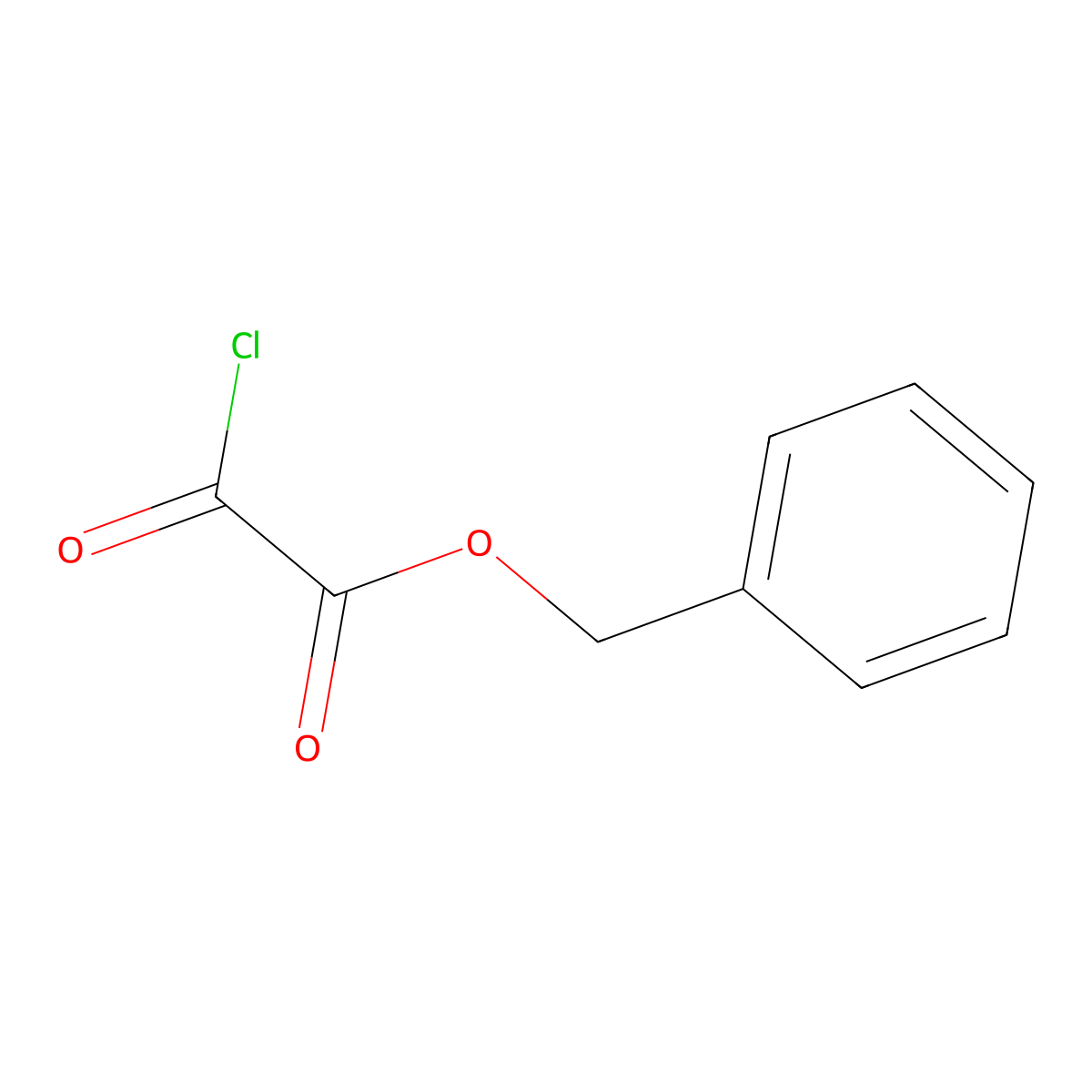 Benzyl chlorooxalate molecular structure, CAS 35249-73-1