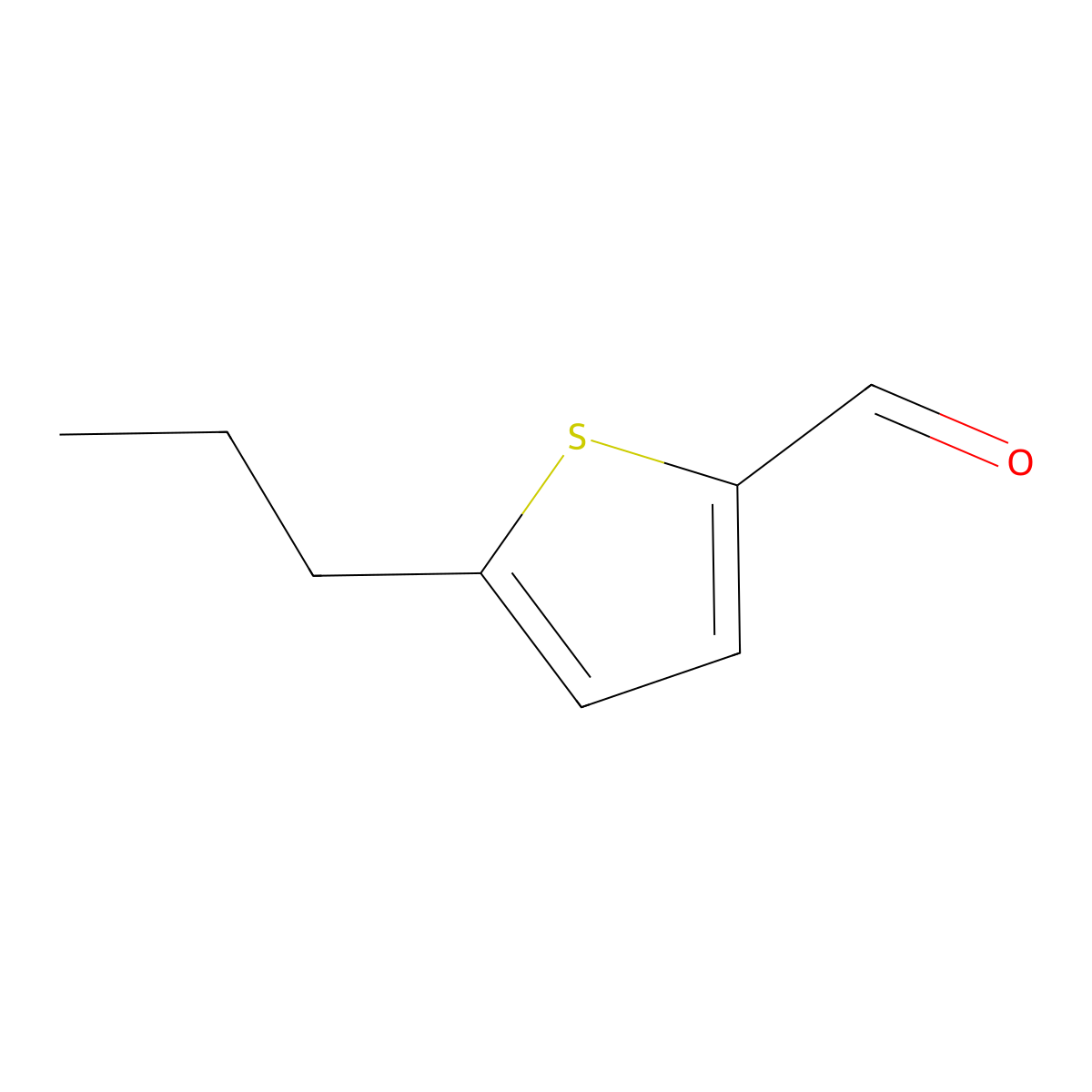 5-Propylthiophene-2-carbaldehyde molecular structure, CAS 35250-76-1