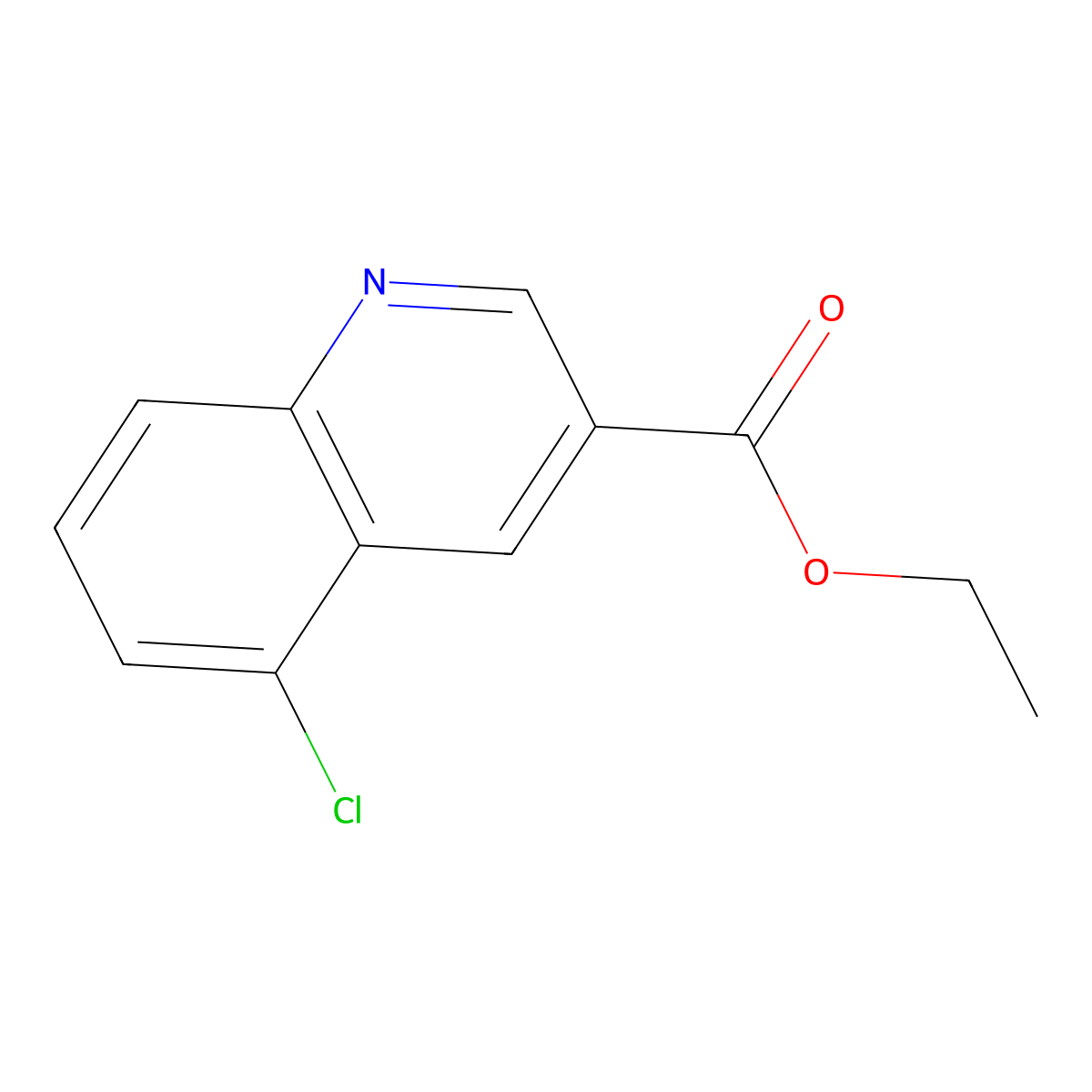Ethyl 5-chloroquinoline-3-carboxylate molecular structure, CAS 352521-48-3