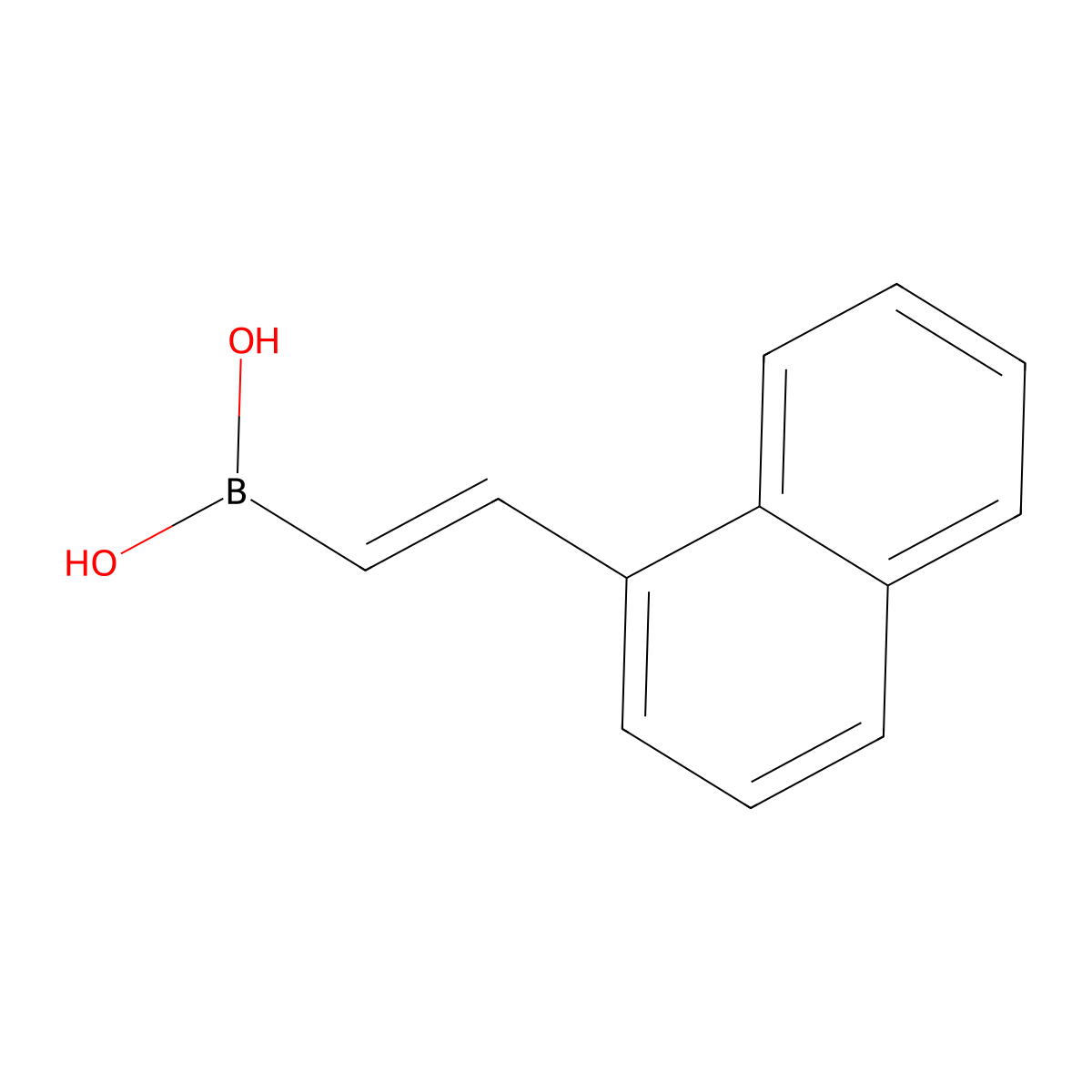 (E)-(2-(Naphthalen-1-yl)vinyl)boronic acid molecular structure, CAS 352525-97-4
