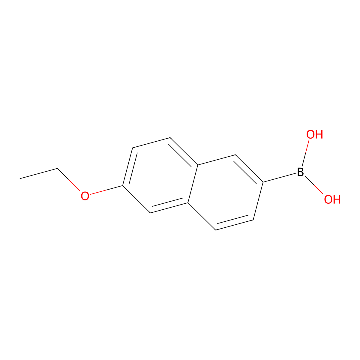 (6-Ethoxynaphthalen-2-yl)boronic acid molecular structure, CAS 352525-98-5