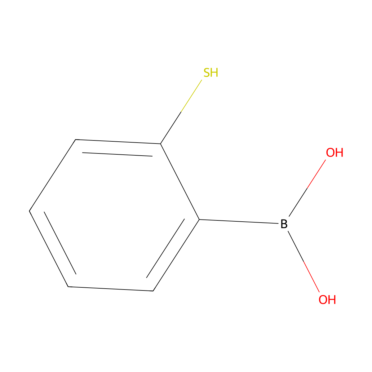 (2-Mercaptophenyl)boronic acid molecular structure, CAS 352526-00-2