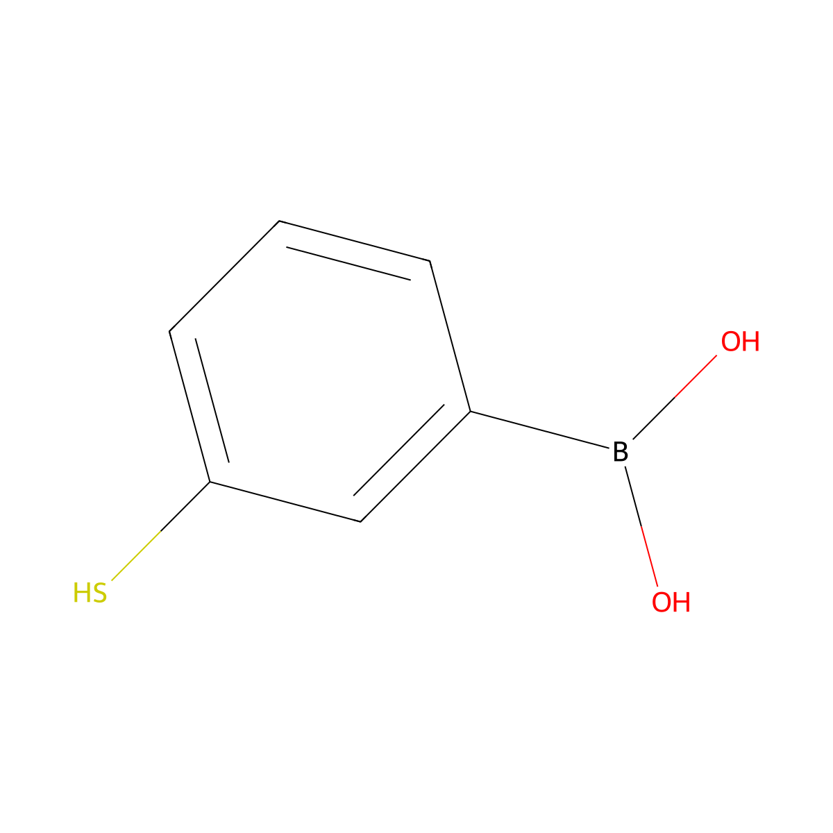 3-Mercaptophenylboronic Acid molecular structure, CAS 352526-01-3