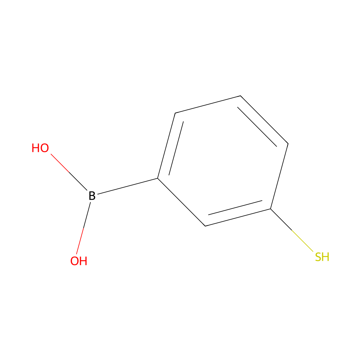 3-Mercaptophenylboronic Acid molecular structure, CAS 352526-01-3