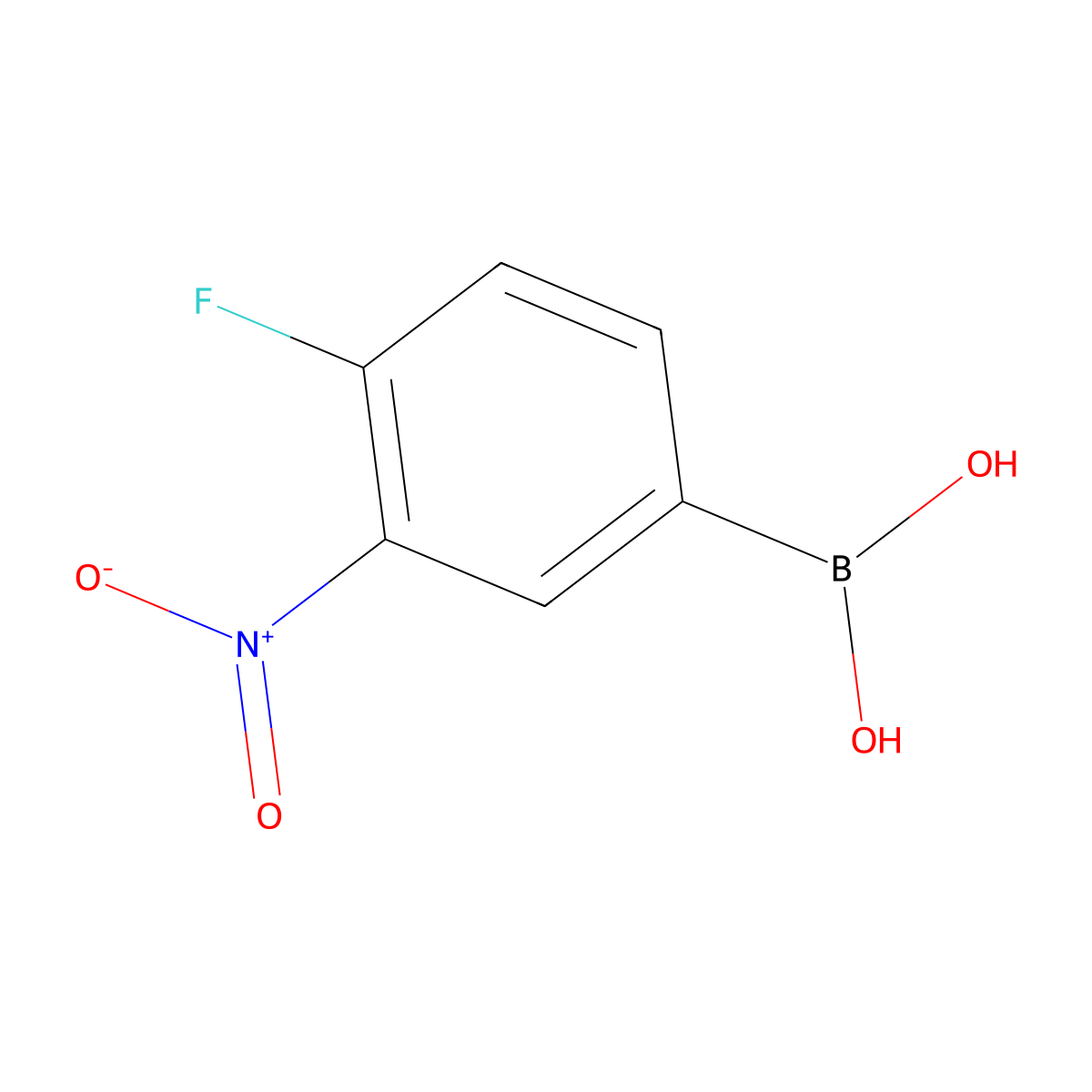 4-Fluoro-3-nitrophenylboronic acid molecular structure, CAS 352530-22-4