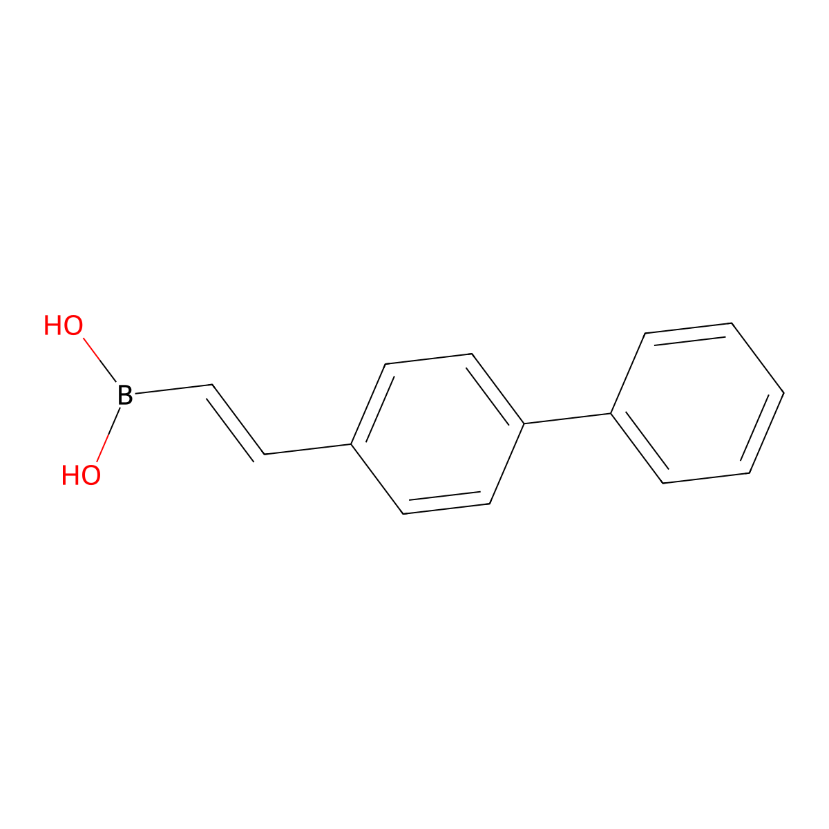 trans-2-(4-Biphenyl)vinylboronic acid molecular structure, CAS 352530-23-5