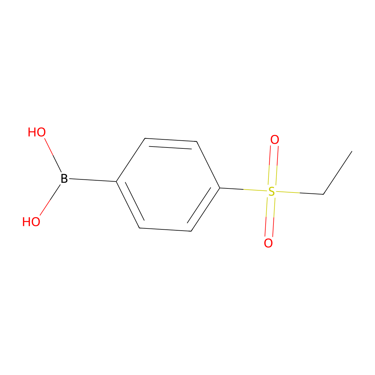 4-(Ethylsulphonyl)benzeneboronic acid molecular structure, CAS 352530-24-6