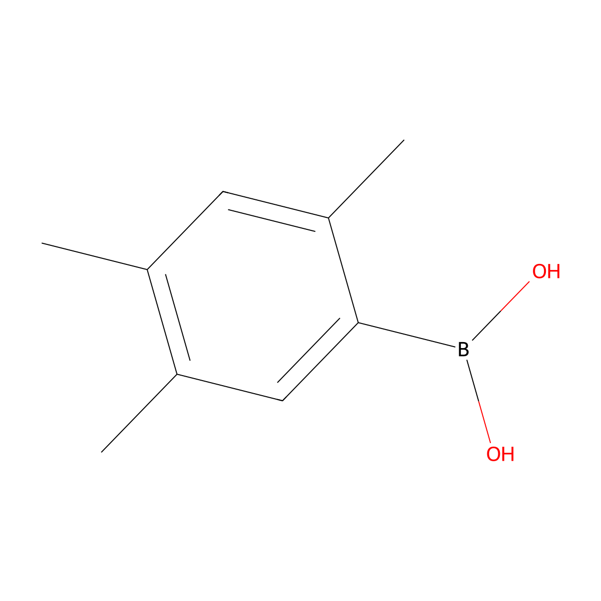 2,4,5-Trimethylphenylboronic acid molecular structure, CAS 352534-80-6