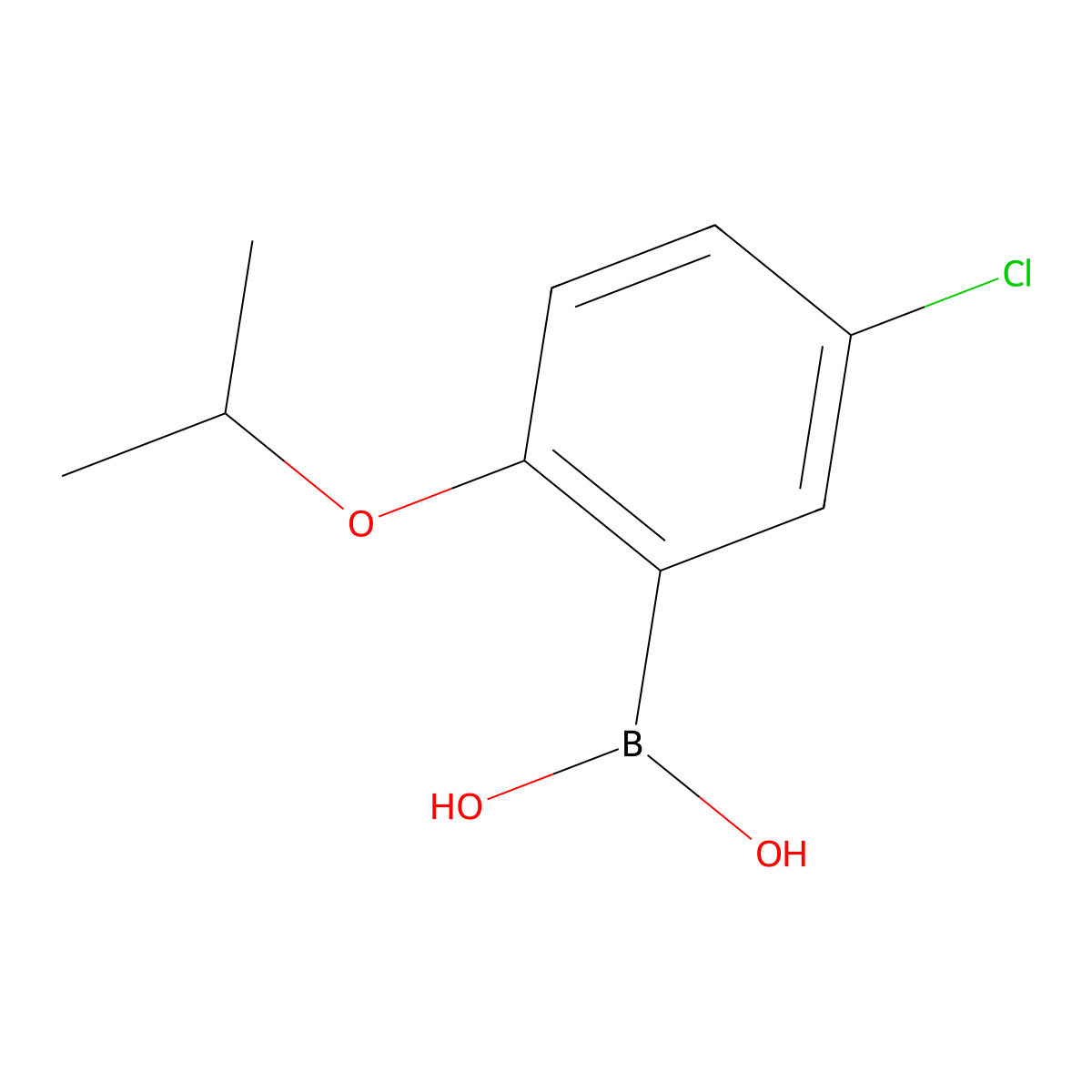 5-Chloro-2-isopropoxyphenylboronic acid molecular structure, CAS 352534-87-3