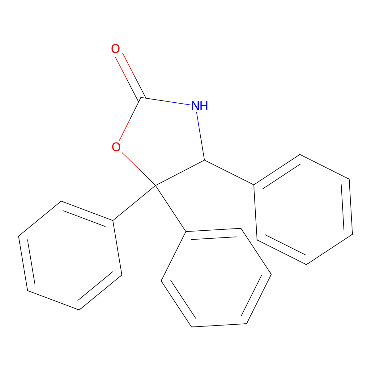 (S)-4,5,5-Triphenyloxazolidin-2-one molecular structure, CAS 352534-92-0