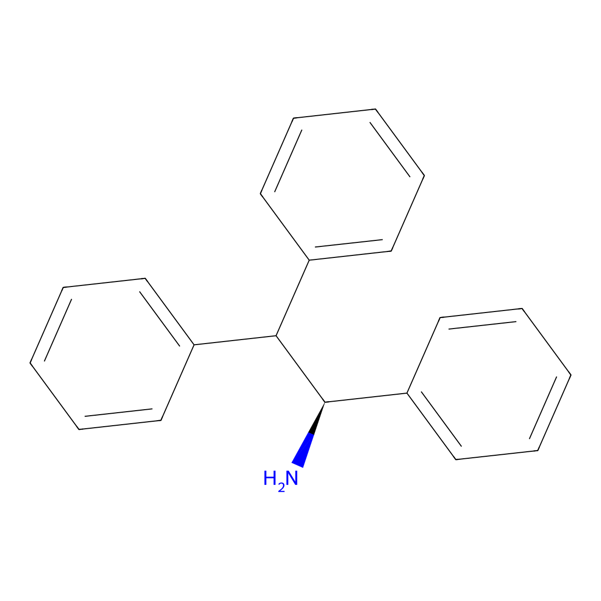 (S)-(-)-1,2,2-Triphenylethylamine molecular structure, CAS 352535-04-7
