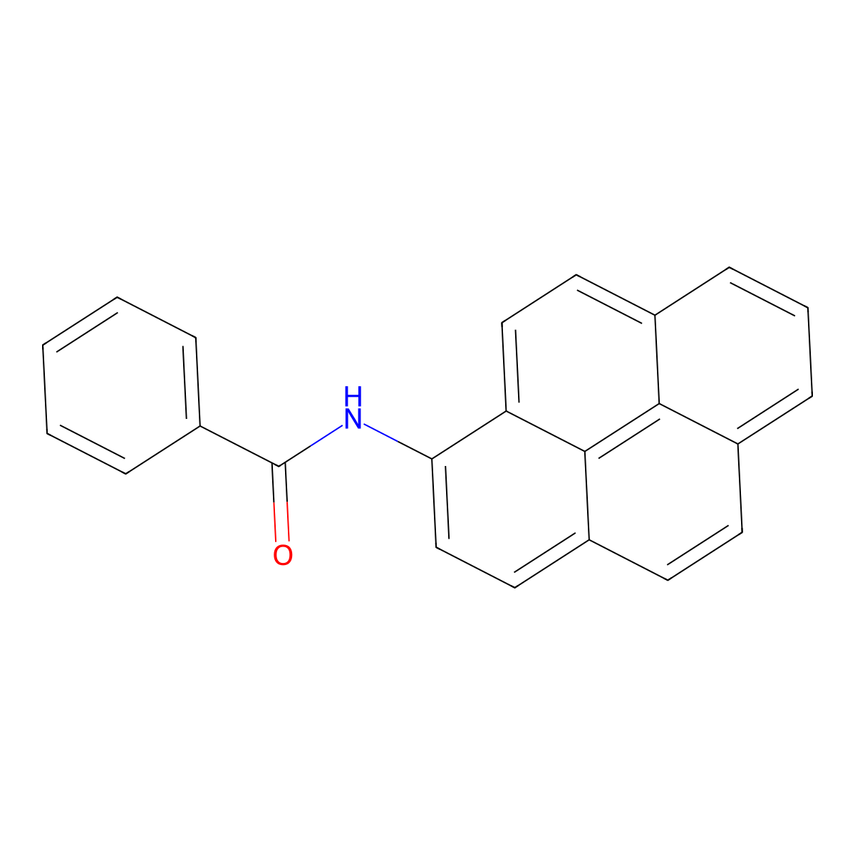 N-(1-pyrenyl)benzamide molecular structure, CAS 352536-57-3