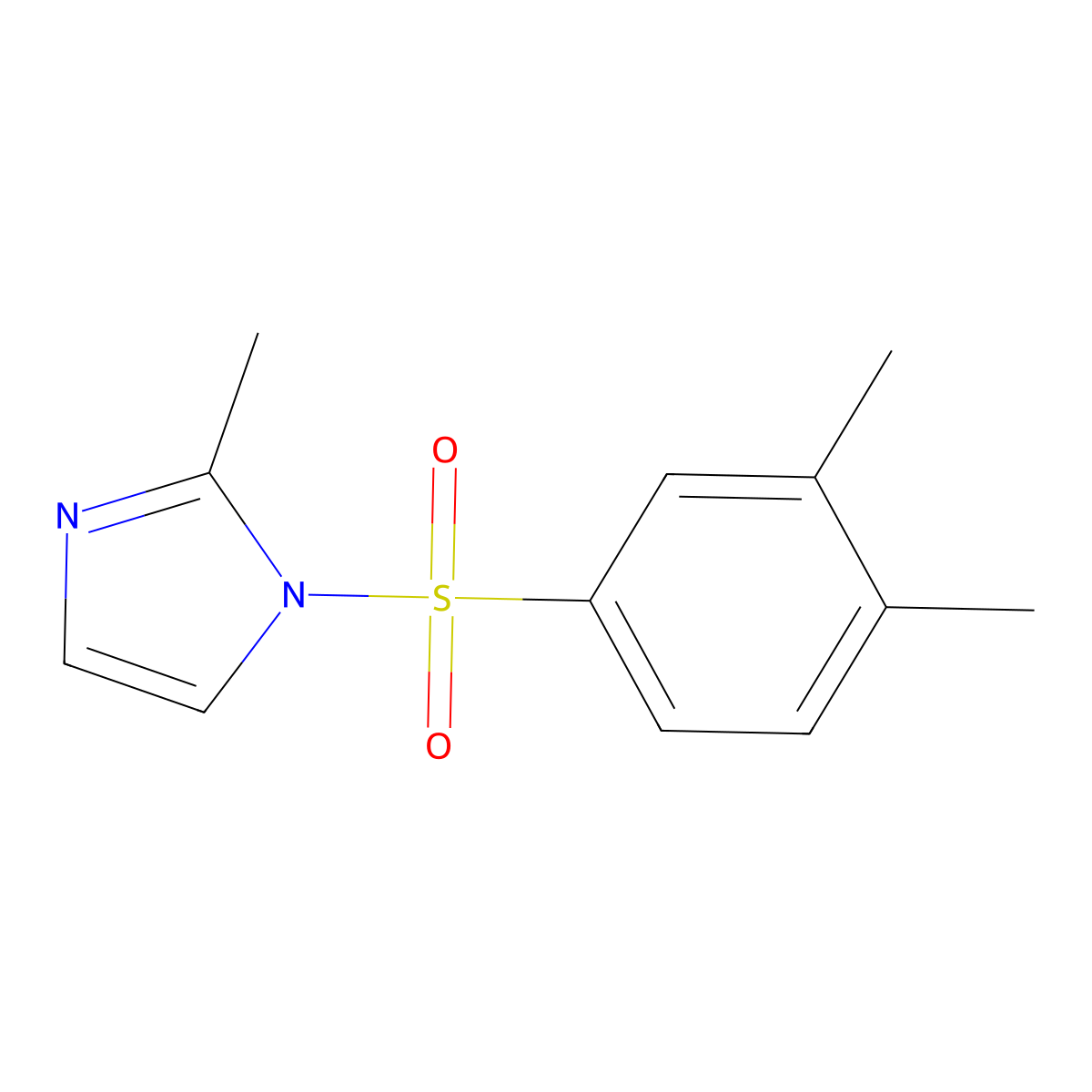 1-(3,4-Dimethylphenyl)sulfonyl-2-methylimidazole molecular structure, CAS 352540-46-6