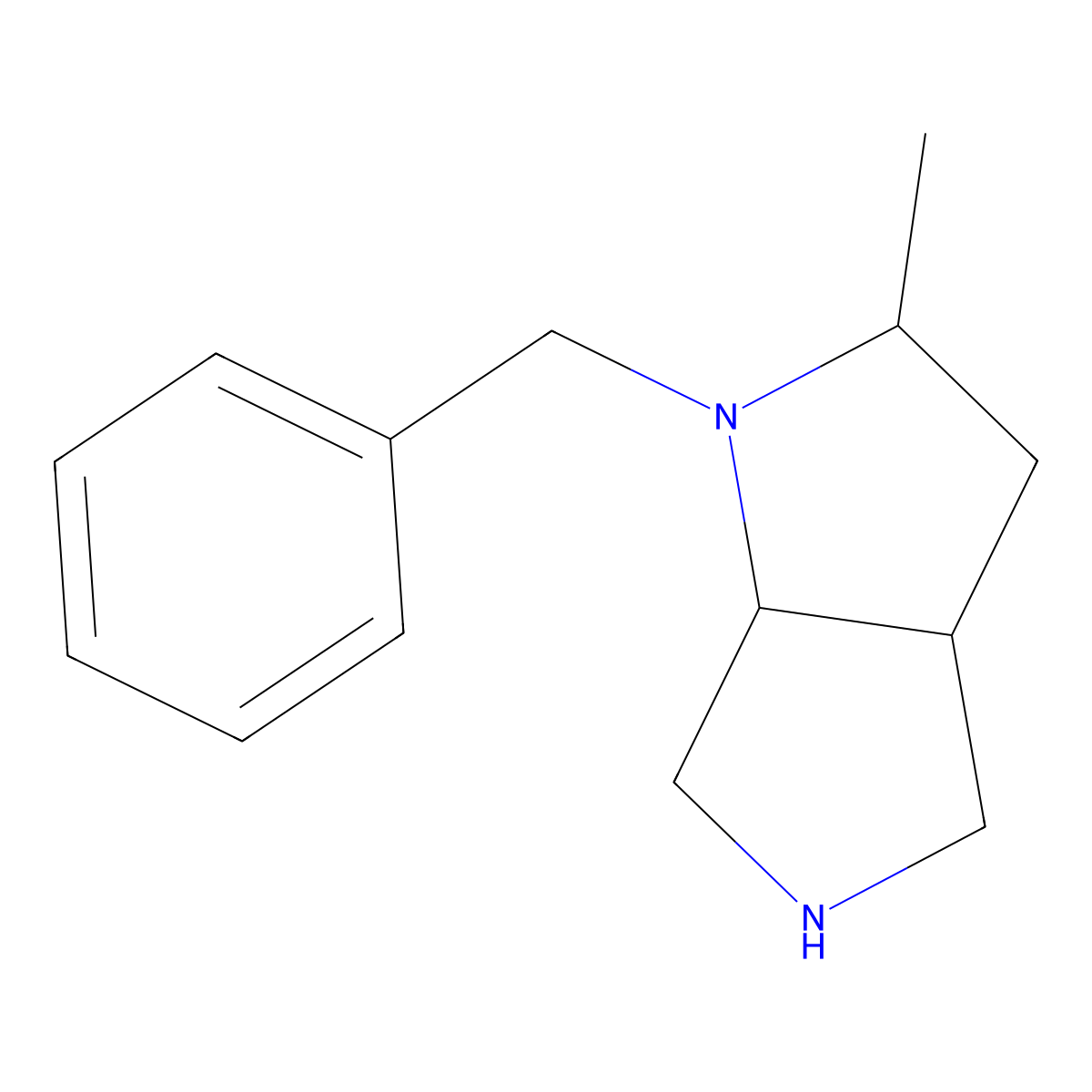 1-Benzyl-2-methyl-octahydropyrrolo[2,3-c]pyrrole molecular structure, CAS 352541-82-3