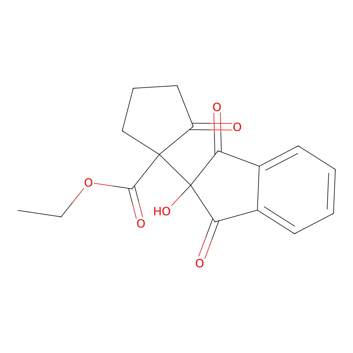 ethyl 1-(2-hydroxy-1,3-dioxo-2,3-dihydro-1H-inden-2-yl)-2-oxocyclopentanecarboxylate molecular structure, CAS 352544-23-1