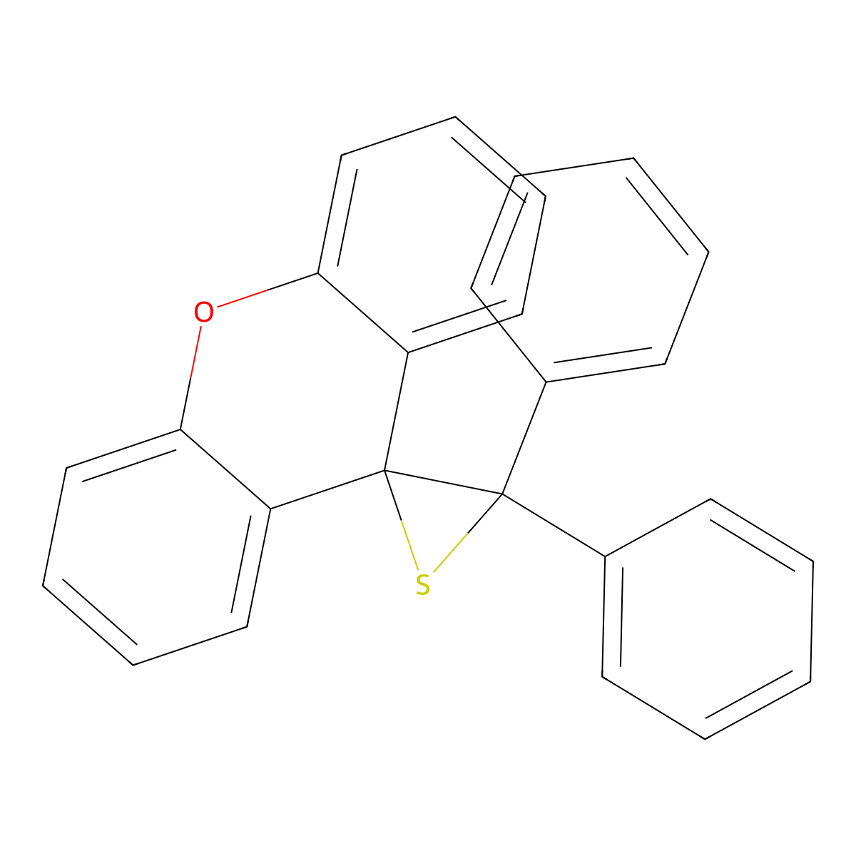 3,3-Diphenylspiro[thiirane-2,9'-xanthene] molecular structure, CAS 352545-45-0
