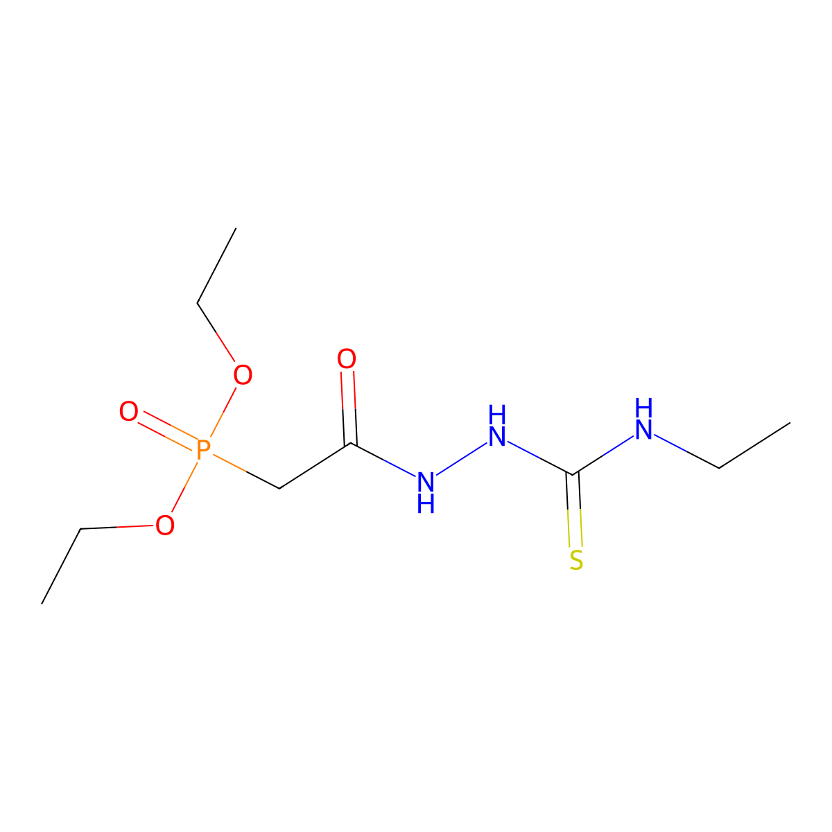 1-[(2-Diethoxyphosphorylacetyl)amino]-3-ethylthiourea molecular structure, CAS 352545-64-3