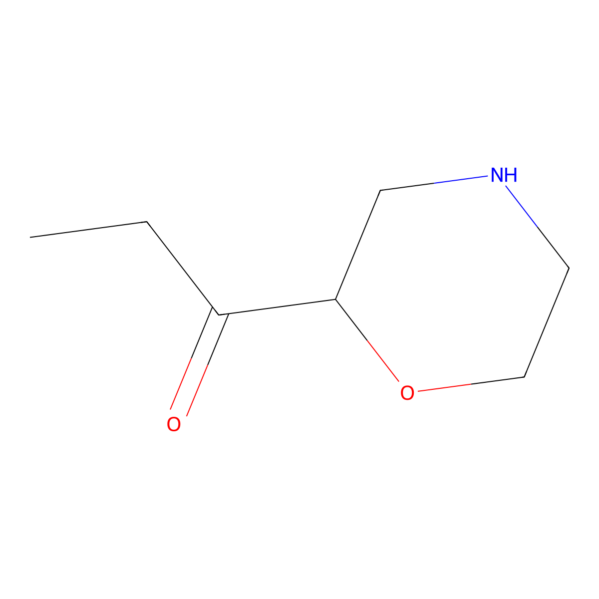 1-(Morpholin-2-yl)propan-1-one molecular structure, CAS 352546-53-3