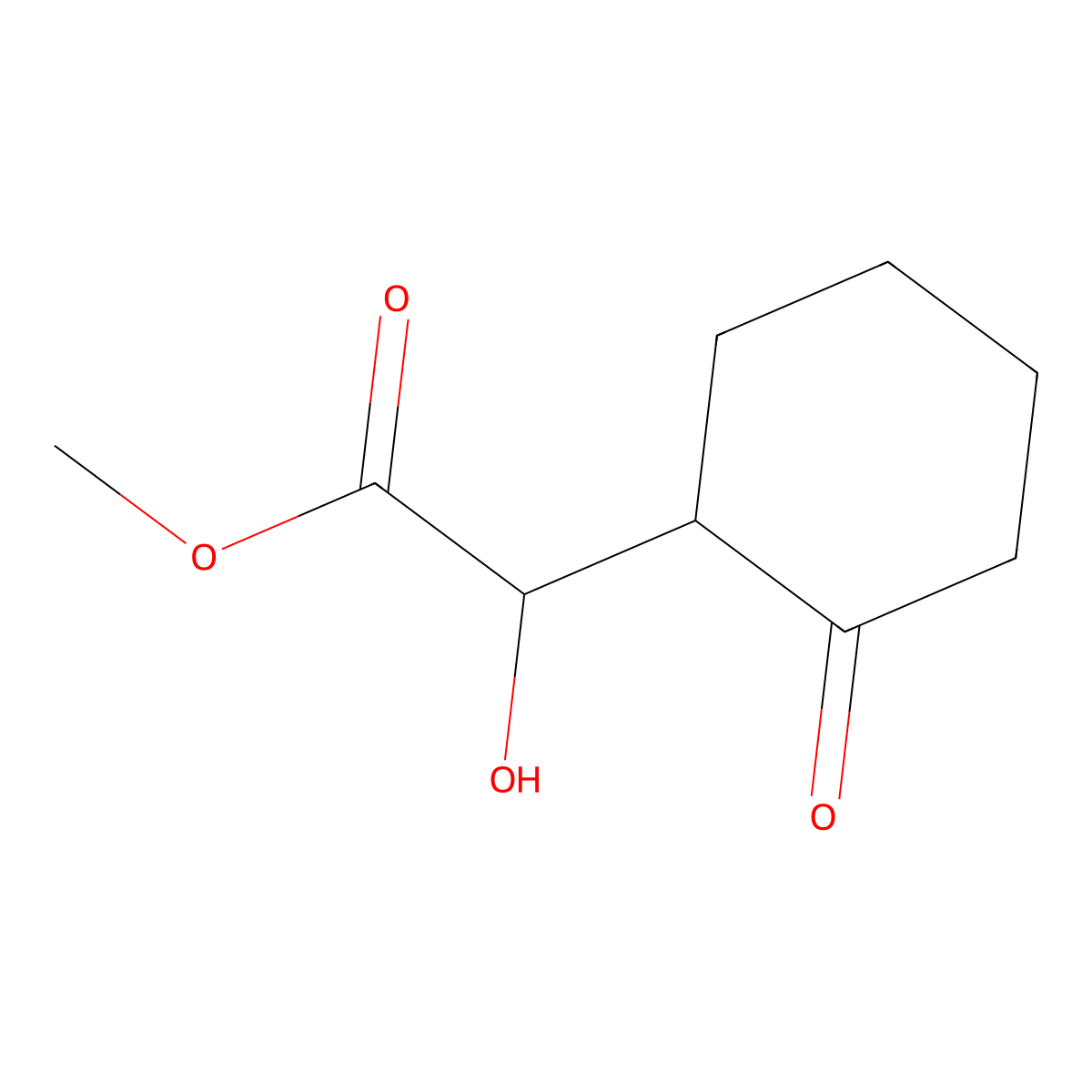 Methyl 2-hydroxy-2-(2-oxocyclohexyl)acetate molecular structure, CAS 352547-75-2