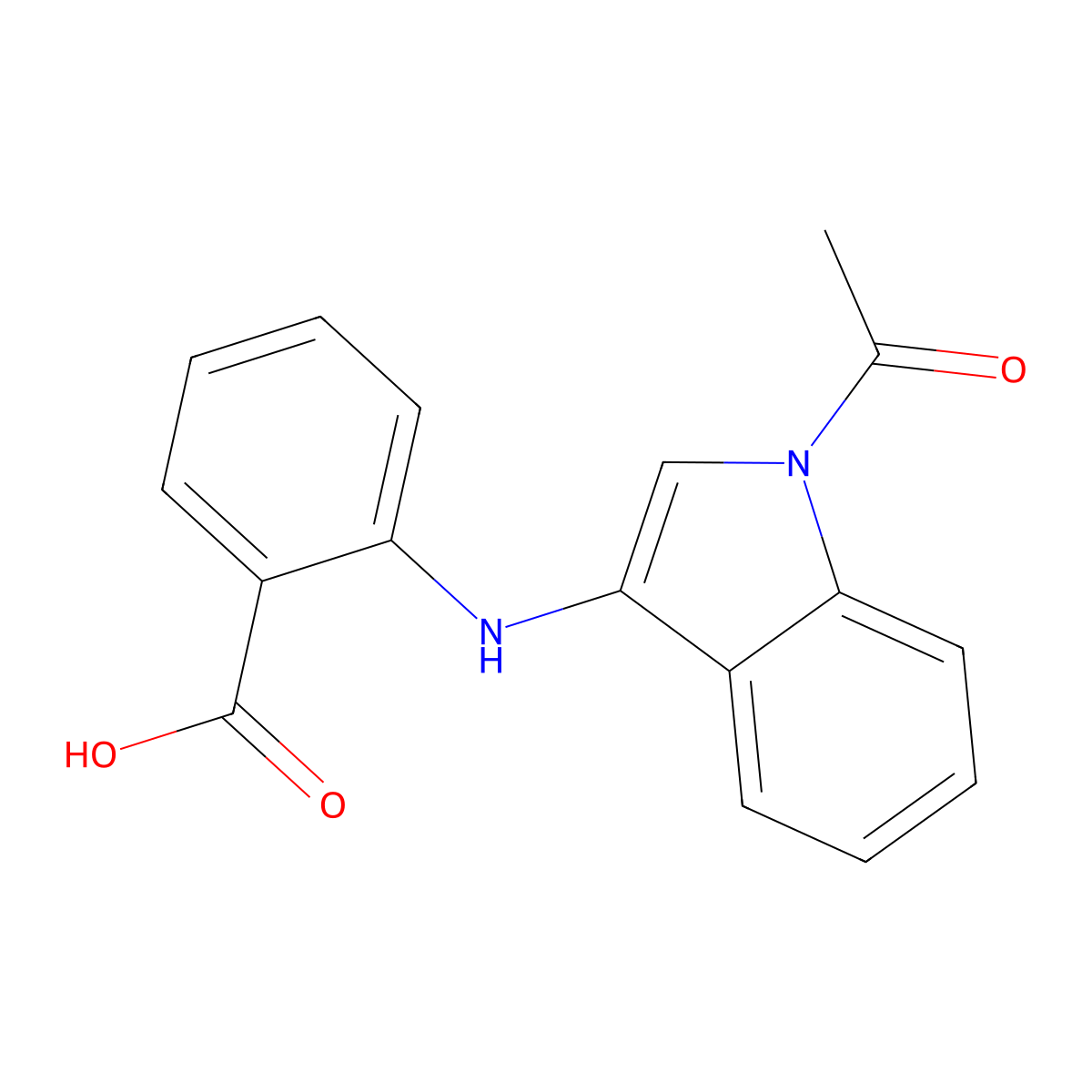 2-[(1-Acetyl-1H-indol-3-YL)amino]benzoic acid molecular structure, CAS 352548-58-4