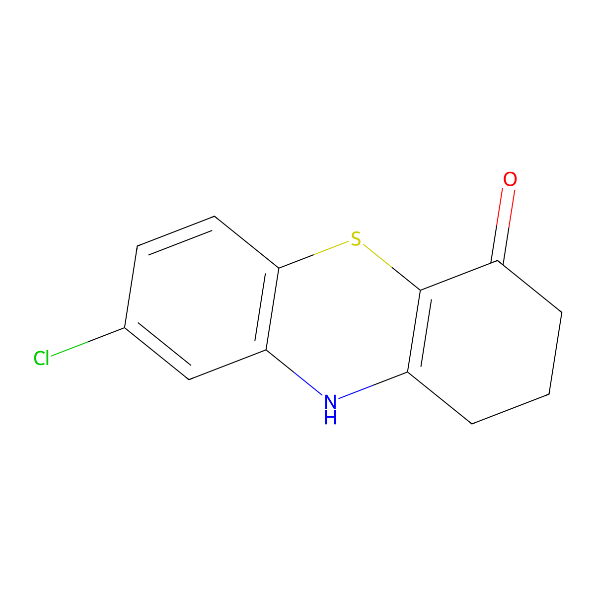 8-chloro-2,3-dihydro-1H-phenothiazin-4(10H)-one molecular structure, CAS 352549-86-1