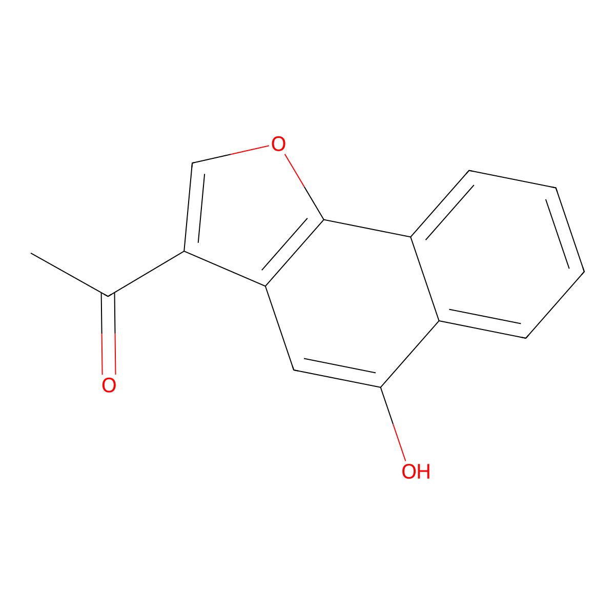 1-(5-Hydroxynaphtho[1,2-b]furan-3-yl)ethanone molecular structure, CAS 352553-09-4