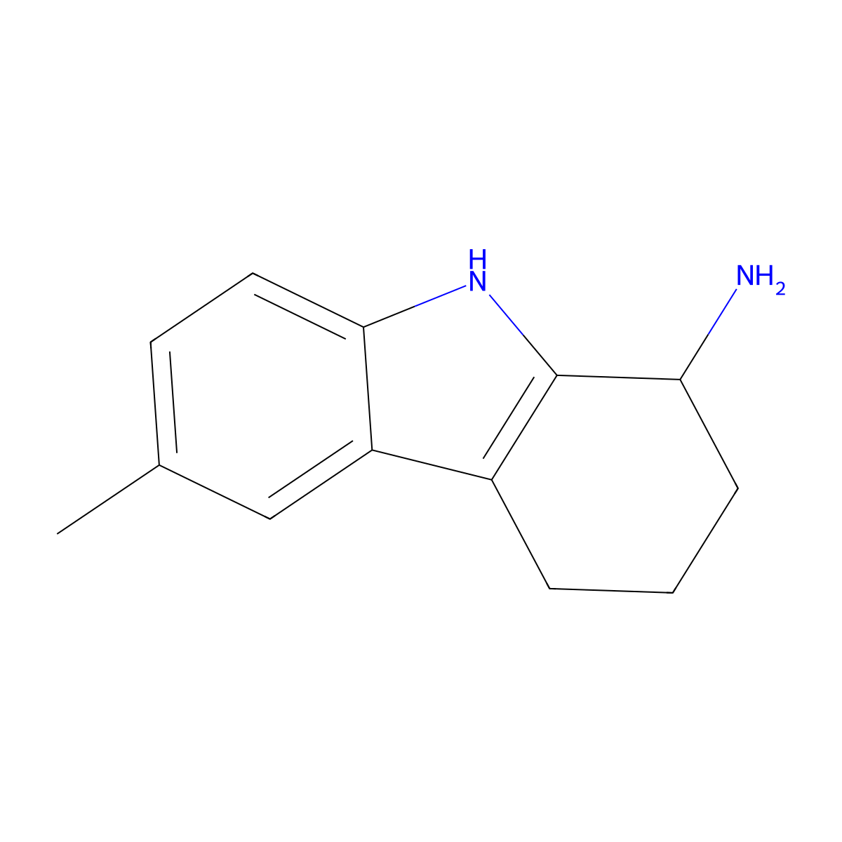 6-methyl-2,3,4,9-tetrahydro-1H-carbazol-1-amine molecular structure, CAS 352553-22-1