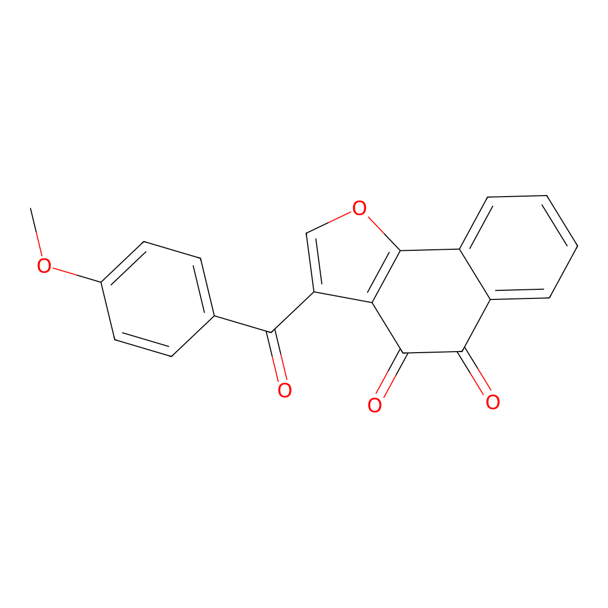 3-(4-Methoxybenzoyl)naphtho[1,2-b]furan-4,5-dione molecular structure, CAS 352553-39-0