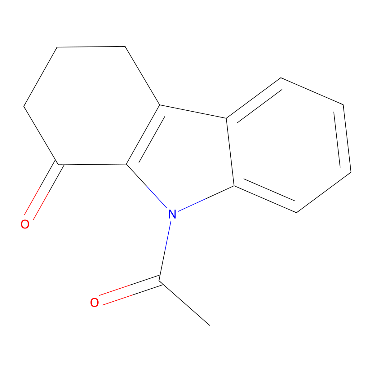 9-acetyl-2,3,4,9-tetrahydro-1H-carbazol-1-one molecular structure, CAS 352553-42-5