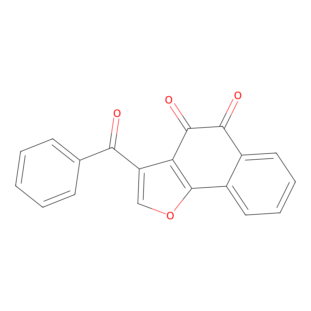 3-Benzoylnaphtho[1,2-b]furan-4,5-dione molecular structure, CAS 352553-53-8