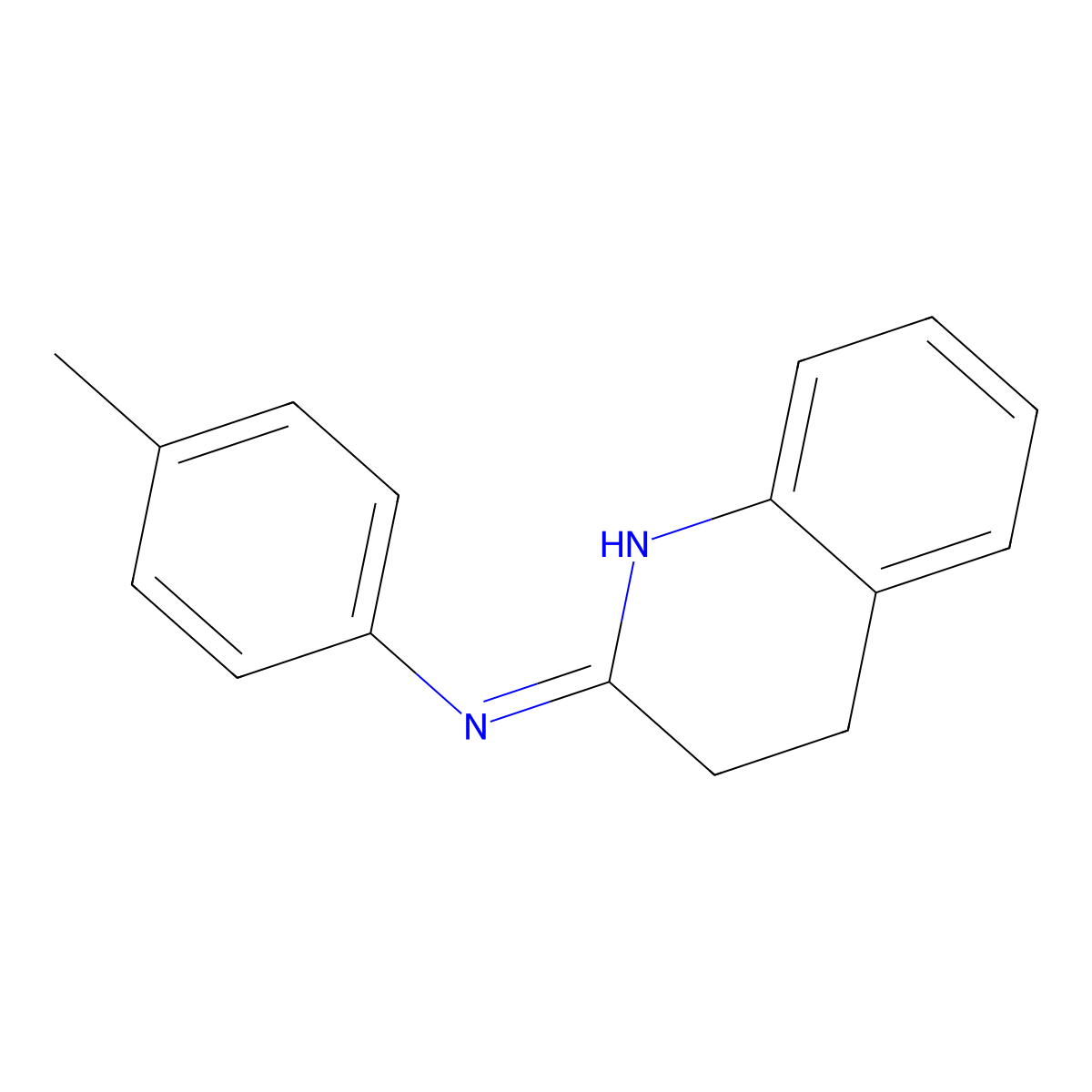 N-(4-methylphenyl)-3,4-dihydroquinolin-2-amine molecular structure, CAS 352554-42-8