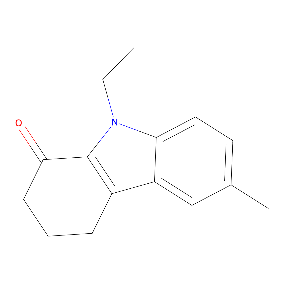 9-ethyl-6-methyl-3,4-dihydro-2H-carbazol-1-one molecular structure, CAS 352555-34-1