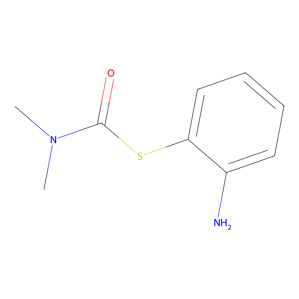1-[(2-Aminophenyl)sulfanyl]-N,N-dimethylformamide molecular structure, CAS 352556-22-0